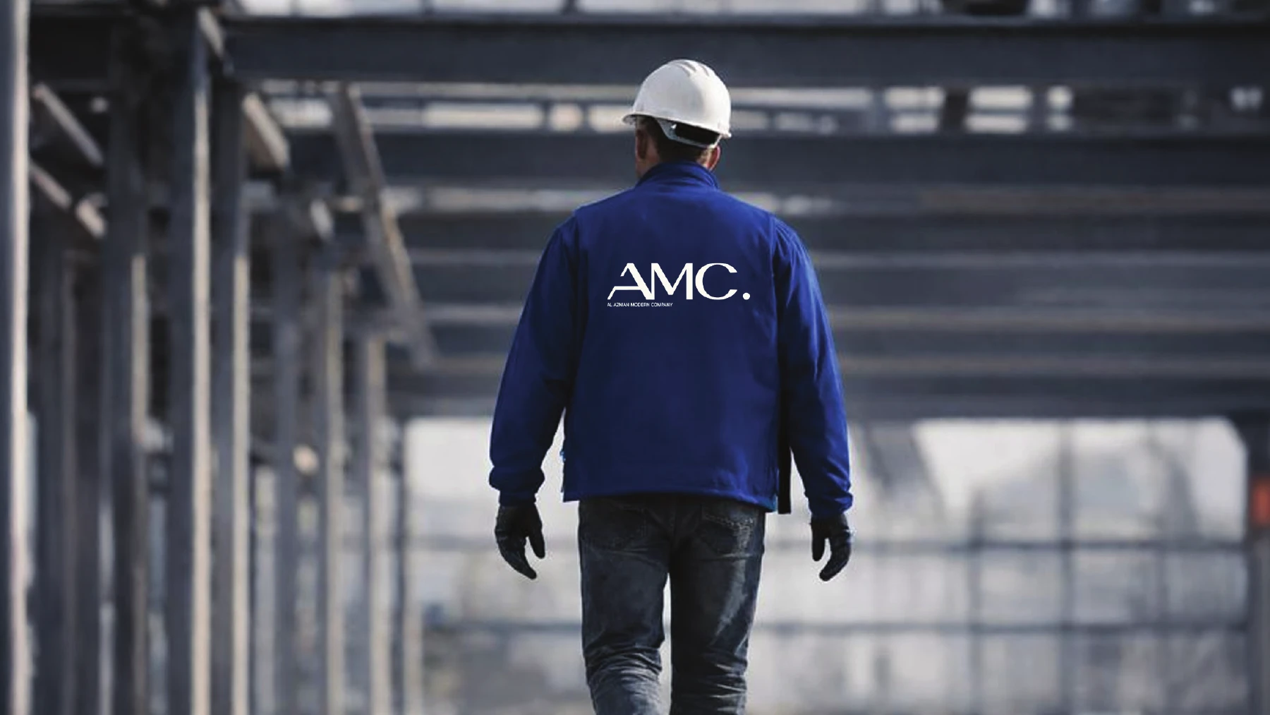 Al Azman brand imagery showing a construction professional