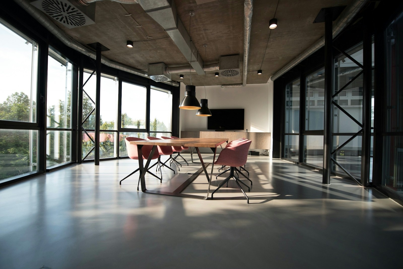 Illustrative commercial workplace interior